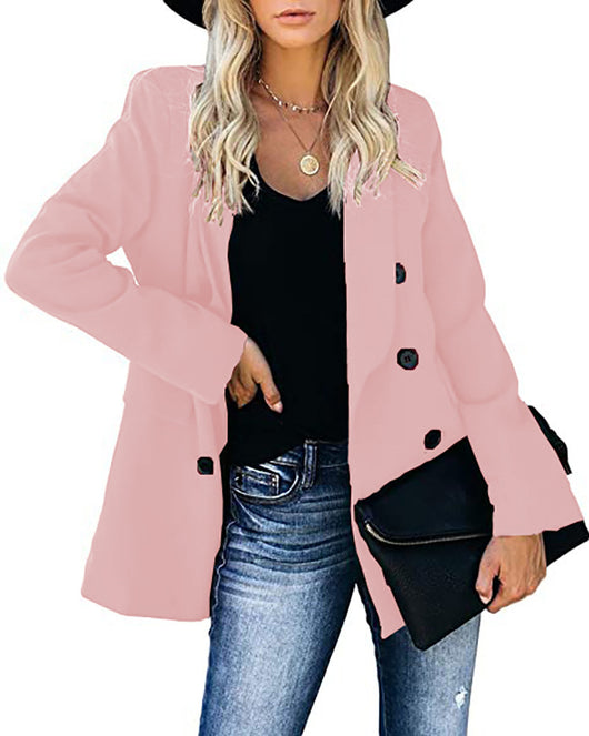 Blazer Cardigan Entallado con Botones para Mujer - Image 19