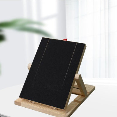 Black sandpaper refill sheets for a dog scratch board, displayed on a light wood stand, 5 pieces included. - Image 10