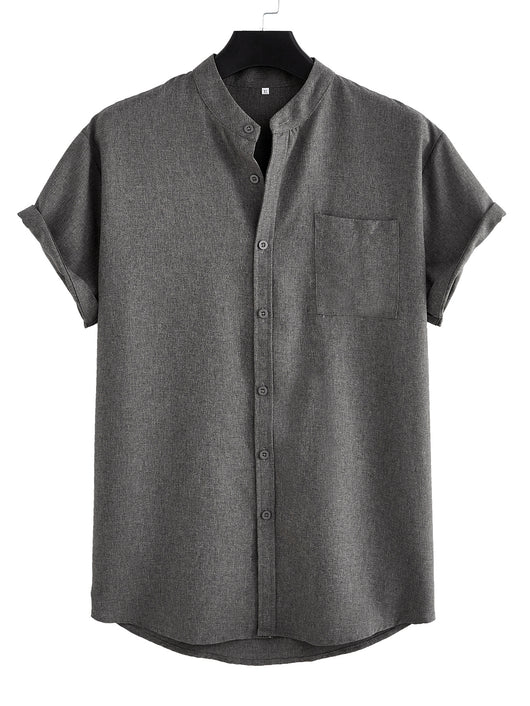Camisa Casual Hombre Básica con Bolsillo - Image 32