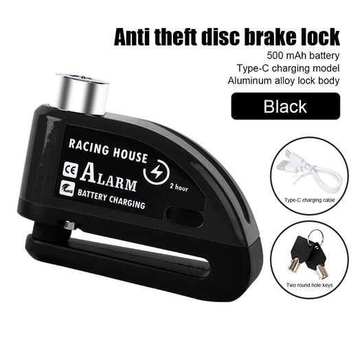 Candado de Disco con Alarma Antirrobo Portátil para Bicicleta y Vehículos Eléctricos - Image 39