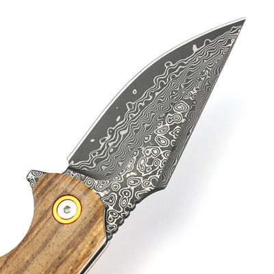 Cuchillo Plegable Mashige Steel Outdoor - Madera de Cebra - Image 9