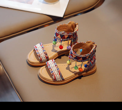 Sandalias de Vacaciones Étnicas y Estilo Internacional para Niñas - Image 26