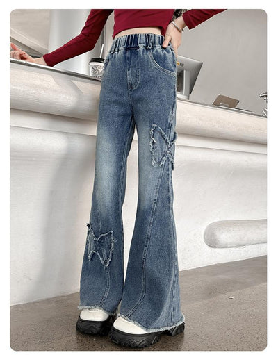 Pantalones Vaqueros Elásticos Casuales Versátiles para Niñas - Image 15