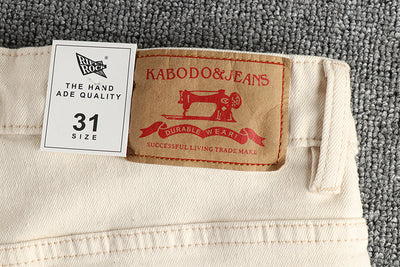 Jeans Vintage Lavado Crudo en Tono Crema - Image 22