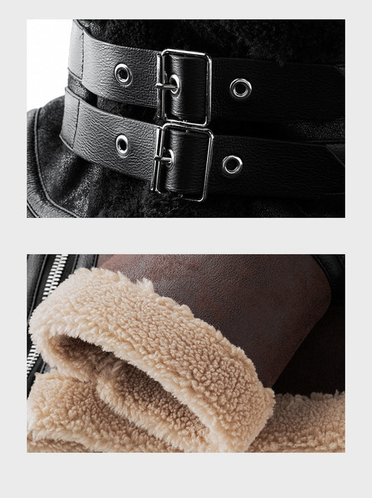 Abrigo de Lana de Cordero para Invierno Hombre - Image 18