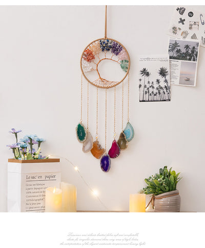 Árbol de la Suerte con Campanillas de Viento - Ágata con 7 Ruedas Energéticas - Image 13