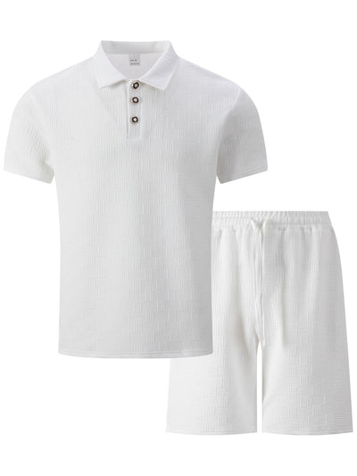 Saco Casual de Manga Corta con Textura Jacquard para Hombre - Image 23