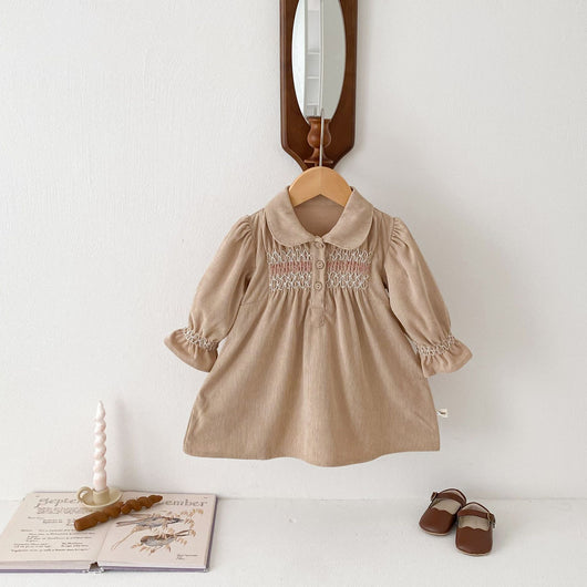 Vestido Enterizo de Pana para Bebé Niña con Diseño Triangular - Image 68