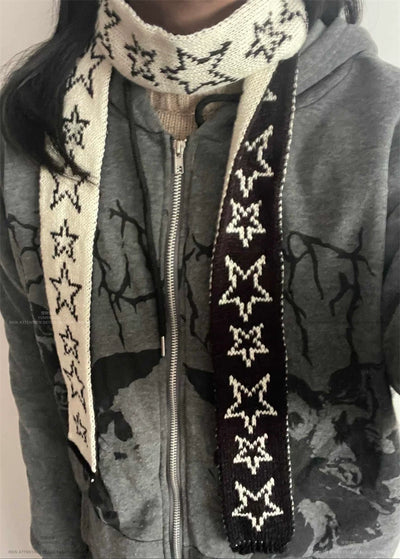 Bufanda Tejida con Estrellas para Otoño e Invierno - Image 14