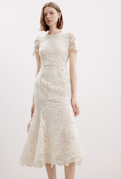 Vestido Ajustado con Encaje Elegante para Mujer - Image 8