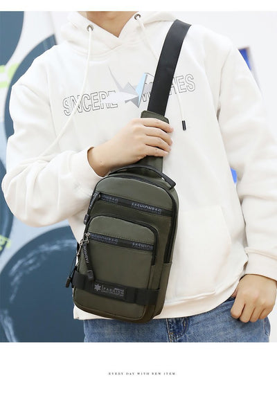 Bolsa de Pecho Oxford de Un Hombro - Ligera y Versátil para Viajes - Image 12