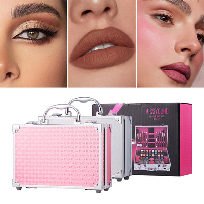 Set de Maquillaje Multifuncional: Labial Duradero y Sombra de Ojos Natural - Image 39
