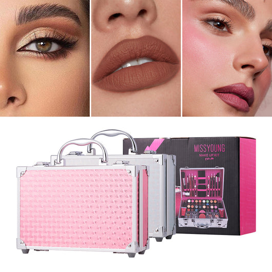 Set de Maquillaje Multifuncional: Labial Duradero y Sombra de Ojos Natural - Image 39
