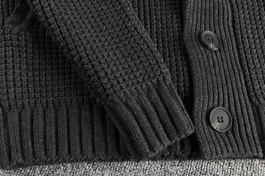 Suéter de Lana Vintage Combinada para Hombre - Image 10