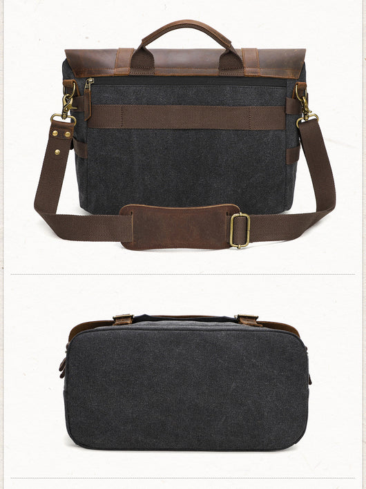 Bolsa Mensajero de Lona para Hombre - Estilo Casual - Image 9