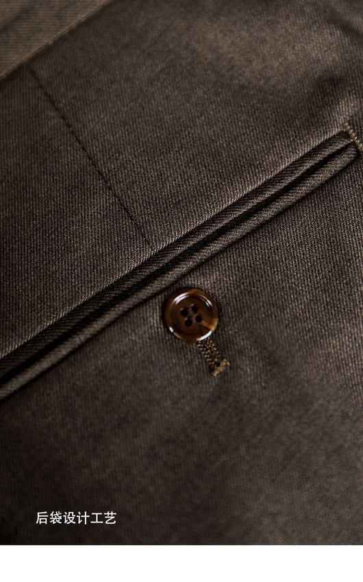 Pantalón de Vestir Cintura Alta Hombre Primavera Verano Corte Recto - Image 20