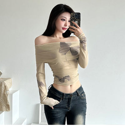 Blusa Elegante Hombros Descubiertos para Mujer - Colección Otoño Temprano - Image 25