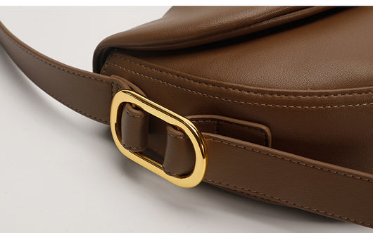 Bolso Bandolera de Cuero Vacuno con Pliegues - Image 10