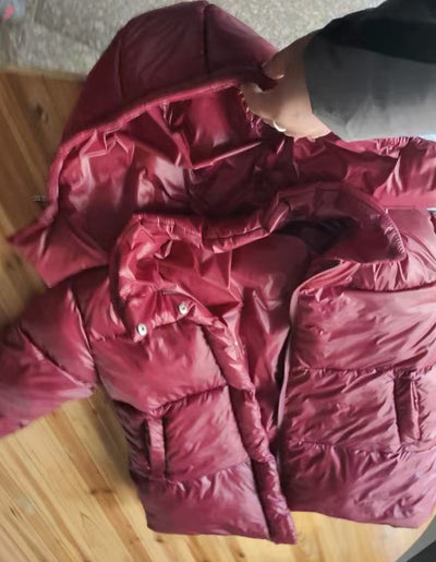 Chaqueta de Algodón con Capucha y Cuello Alto Elegante para Mujer - Image 13