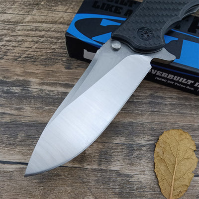 Cuchillo Plegable de Fibra de Carbono - Hoja Afilada y Resistente para Camping y Frutas - Image 10