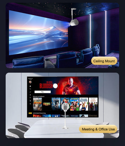 Proyector Inteligente X5G con Soporte PTZ Oculto, Android HD y Bluetooth - Image 22