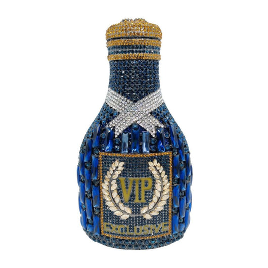 Bolso de Cena Elegante con Diseño de Botella de Champagne y Mano de Diamantes - Image 21