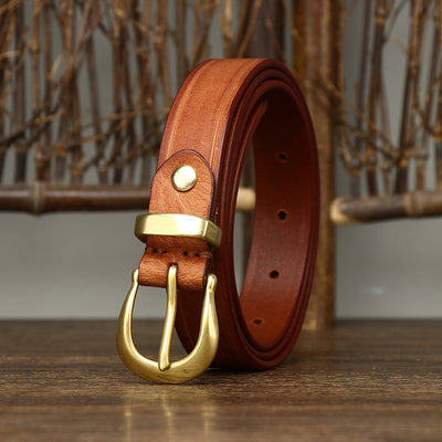 Cinturón de Cuero Genuino para Mujer - Diseño Retro Versátil - Image 29