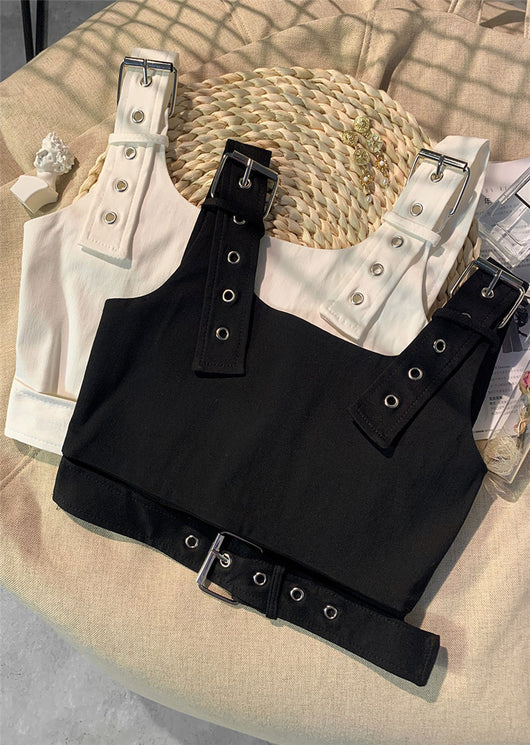 Overol Cropped Negro para Niña - Top Deportivo Jazz - Image 10