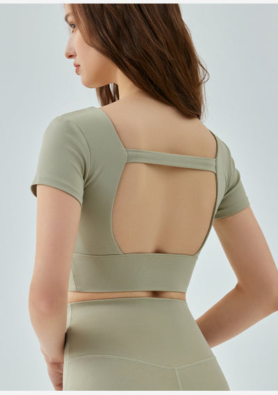 Top Deportivo Mujer con Espalda Calada y Sostén Extraíble - Image 15