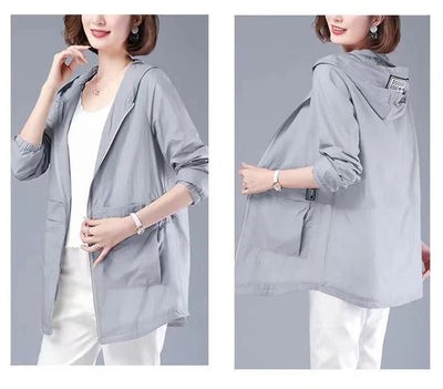 Chaqueta Protectora UV Suelta Talla Grande para Mujer - Image 41