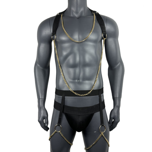 Conjunto de Joyería Punk con Cadenas para Hombre - Estilo Personalidad - Image 26