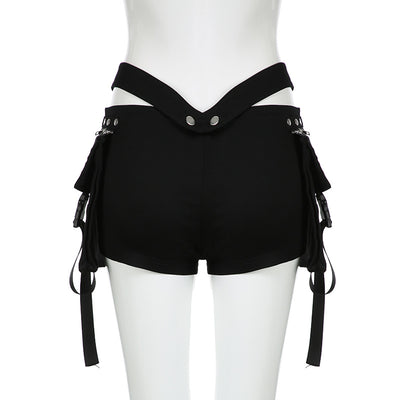 Shorts Casuales para Mujer con Diseño de Costura V y Cintura Ajustable - Estilo Hot Girl - Image 37