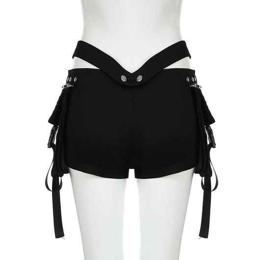 Shorts Casuales para Mujer con Diseño de Costura V y Cintura Ajustable - Estilo Hot Girl - Image 37