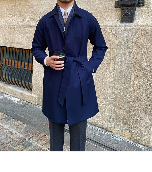 Abrigo Trench de Lana Sencillo Elegancia Atemporal - Image 35