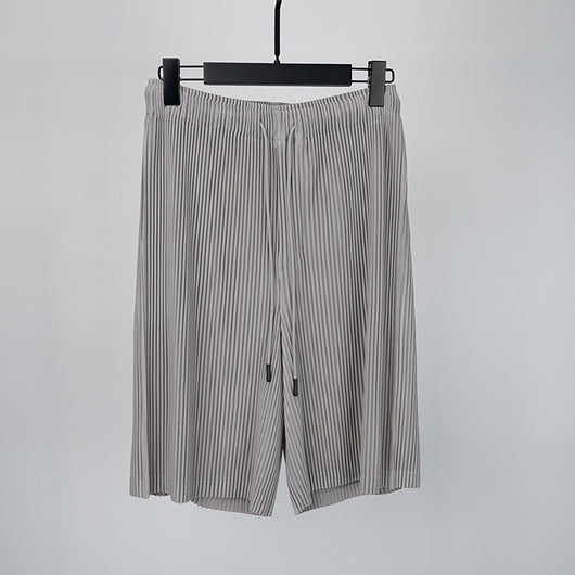 Pantalones Cortos Hombre Plisados Talla Grande Comodidad Casual - Image 13