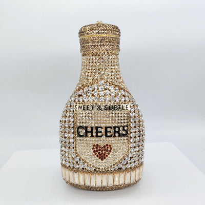 Clutch de Noche Champagne con Cristales Brillantes para Mujer - Image 27
