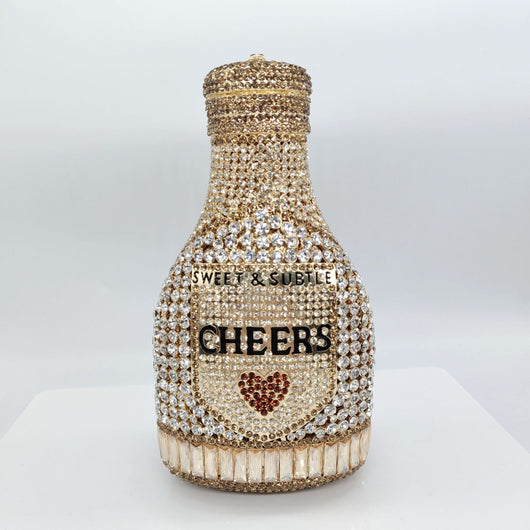 Clutch de Noche Champagne con Cristales Brillantes para Mujer - Image 27