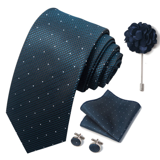 Combo Corbata, Traje y Pañuelo de Bolsillo para Hombre - Juego 8 - Image 128