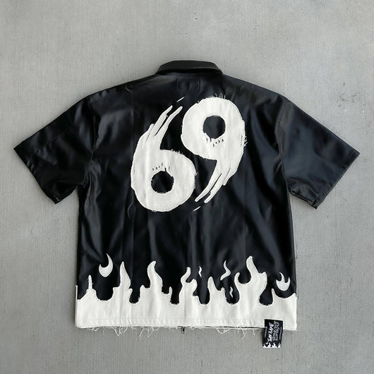 Chamarra Urbana Patchwork Contraste Hip Hop Unisex con Cierre - Image 15