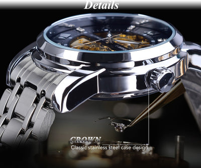 Reloj Mecánico Impermeable con Diseño Calado para Hombre - Image 19