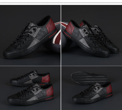 Zapatos de Cuero para Hombre con Contraste de Colores y Suela de Goma - Image 19