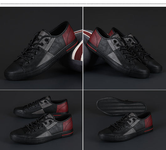 Zapatos de Cuero para Hombre con Contraste de Colores y Suela de Goma - Image 19