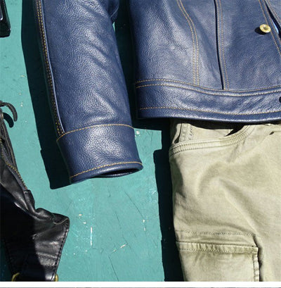 Chaqueta de Cuero Genuino Estilo Motociclista Premium - Image 16