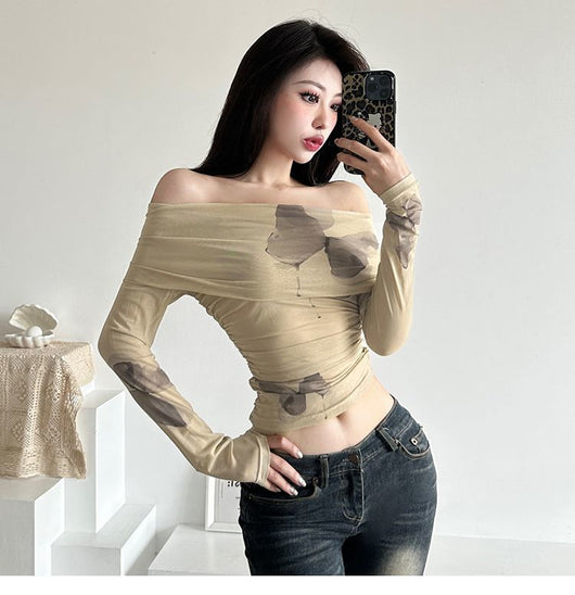 Blusa Elegante Hombros Descubiertos para Mujer - Colección Otoño Temprano - Image 31