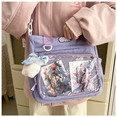 Bolsa Crossbody Transparente de Gran Capacidad Estilo Japonés para Estudiantes - Image 28