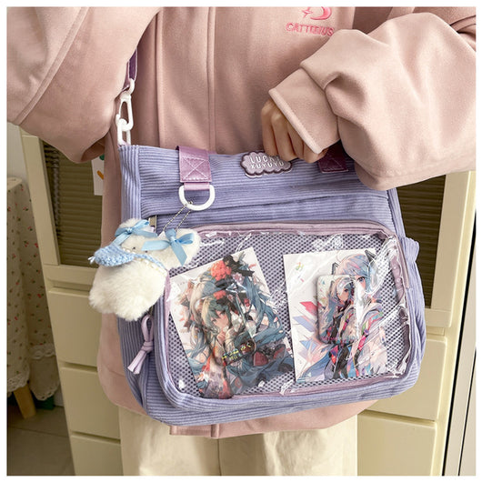 Bolsa Crossbody Transparente de Gran Capacidad Estilo Japonés para Estudiantes - Image 28