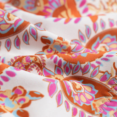 Bikini Estampado Espalda Descubierta con Cordones y Anillos - Image 15