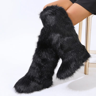 Botas Altas de Invierno con Forro Cálido y Suela Plana - Image 19