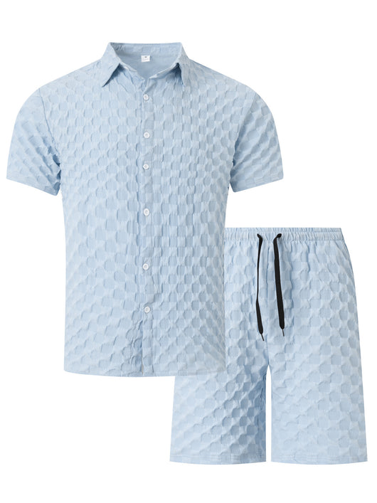 Camisa Casual de Fibra Química - Traje Versátil para Hombre - Image 19