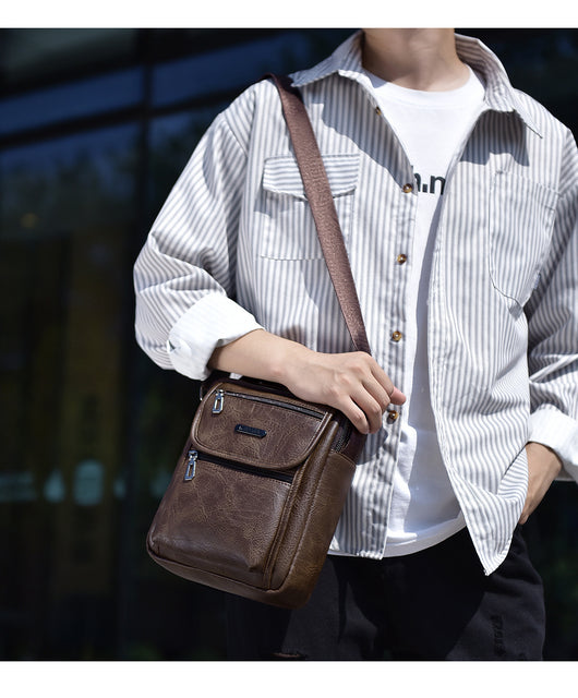 Bolsa Mensajero Vintage Portátil para Hombre - Image 16